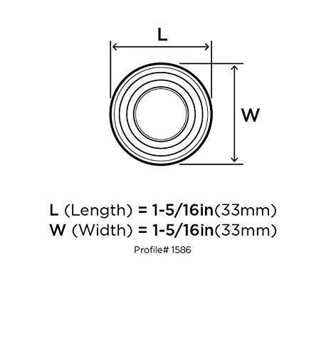 Amerock | Cabinet Knob | Oil Rubbed Bronze | 1-5/16 inch (33 mm) Diameter | Inspirations | 1 Pack | Drawer Knob | Cabinet Hardware - Image 5